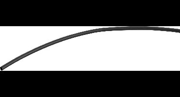 DSG Canusa 2210064952 Krimpkous zonder lijm Zwart 6.40 mm 3.20 mm Krimpverhouding:2:1 per meter