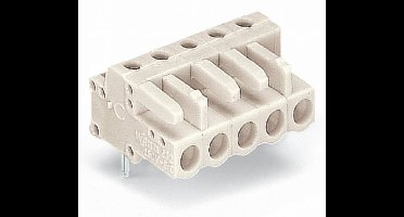 WAGO 722-234 Female behuizing (board) 722 Totaal aantal polen: 4 Rastermaat: 5 mm Inhoud: 100 stuk(s)