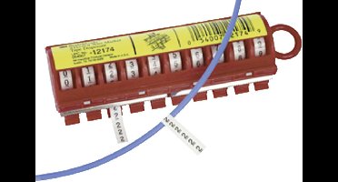 3M 80-6114-2802-2 Bedrukte plakmarkering Opdruk 9 SDR-9