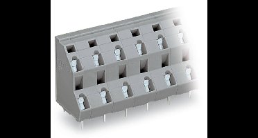 WAGO 736-708 Dubbel niveau klem 2.50 mm² Aantal polen 16 Grijs 21 stuk(s)