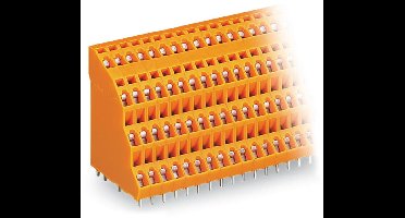 WAGO 738-304 Vier niveau klem 2.50 mm² Aantal polen 16 Oranje 36 stuk(s)