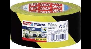 tesa PREMIUM 58130-00000-01 Markeringstape tesa Signal Geel, Zwart (l x b) 66 m x 50 mm 1 stuk(s)