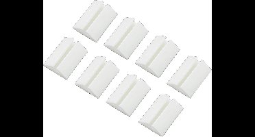 TRU COMPONENTS Kabelhouder Zelfklevend 1571994 Bundel-Ø (bereik) 2.50 tot 3.50 mm Wit 8 stuk(s)