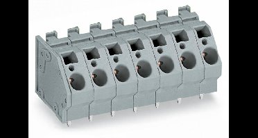 WAGO 745-358 Veerkrachtklemblok 6.00 mm² Aantal polen 8 Grijs 24 stuk(s)