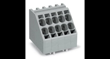 WAGO 746-2303 Veerkrachtklemblok 10.00 mm² Aantal polen 3 Grijs 40 stuk(s)