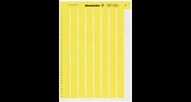 Weidmüller 1686361687-1 LM MT300 15X6 GE Kabeletiket LaserMark 6 x 15.2 mm Kleur van het label: Geel Aantal etiketten: 484