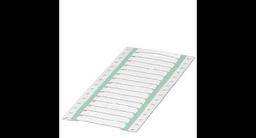 Phoenix Contact 0800387 WMS 3,2 (30X5)RL Krimpkousmarkering Montagemethode: Schuiven Markeringsvlak: 30 x 5 mm Wit Aantal markeringen: 2000 2000 stuk(s)