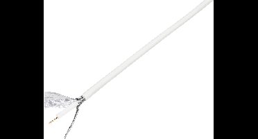 TRU COMPONENTS 1567363 Coaxkabel Buitendiameter: 6.60 mm RG6 /U 75 Ω 120 dB Wit 50 m