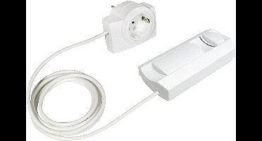Ehmann 2660x0109 Snoerdimmer Geschikt voor lampen: Halogeenlamp, Gloeilamp Wit