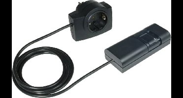 Ehmann 2120c0709 Snoerdimmer Geschikt voor lampen: LED-lamp, Spaarlamp, Halogeenlamp, Gloeilamp Zwart