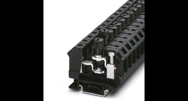 Phoenix Contact UK 10-DREHSILED 60 (5X20) 3005154 Zekering-serieklem Aantal polen: 2 0.5 mm² 16 mm² Zwart 50 stuk(s)