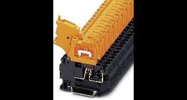 Phoenix Contact 3035140 Doorgangsserieklem 6.2 mm Spanveer Zwart 50 stuk(s)