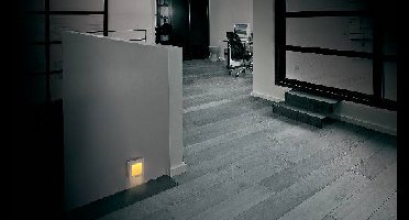 m-e modern-electronics 4250109110445 Nachtlamp Vierkant LED Barnsteen Wit