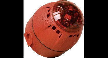 ComPro Combi-signaalgever LED Chiasso Razor Rood Flitslicht, Continugeluid 12 V/DC, 24 V/DC 100 dB