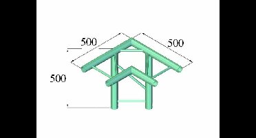 Alutruss BILOCK BQ2-PAL31H Ladder truss 3-voudige hoek 90 °