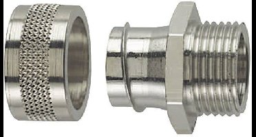 HellermannTyton 166-31001 PSC12-FM-M16 Slangbevestiging Metaal M16 10.20 mm Recht 1 stuk(s)