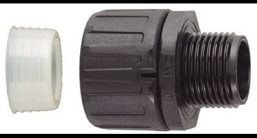 HellermannTyton 166-21603 HGL21-S-M20 Slangbevestiging Zwart M20 16.70 mm Recht 1 stuk(s)