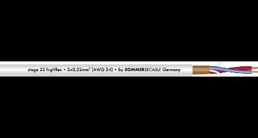Sommer Cable 200-0006 Microfoonkabel 2 x 0.22 mm² Grijs per meter