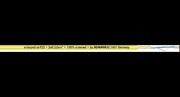 Sommer Cable 200-0407 Audiokabel 2 x 0.22 mm² Geel per meter