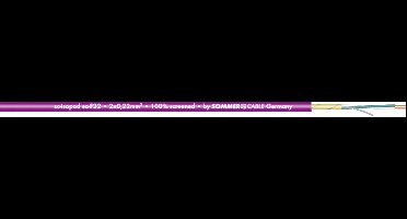Sommer Cable 200-0408 Audiokabel 1 x 2 x 0.22 mm² + 1 x 2 x 0.22 mm² Violet per meter