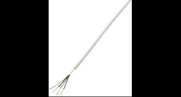 TRU COMPONENTS 1570252 Alarmkabel LiYY 4 x 0.14 mm² Wit 50 m
