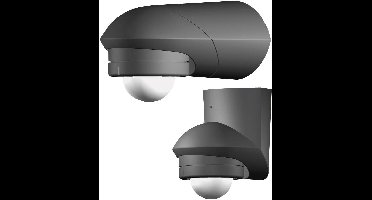 Grothe 94535 PIR-bewegingsmelder Opbouw (op muur) 360 ° Relais Zwart IP55