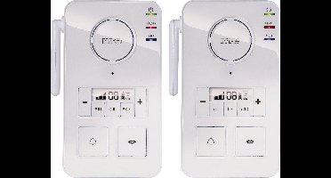 m-e modern-electronics FS 2.1 Complete set voor Intercom Radiografisch 446 MHz 2000 m Wit