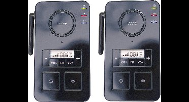 m-e modern-electronics FS 2.1 Complete set voor Intercom Radiografisch 446 MHz 2000 m Zwart