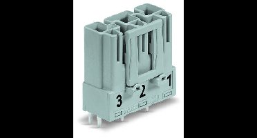 WAGO 770-813 Netstekker WINSTA MIDI Stekker, inbouw horizontaal Totaal aantal polen: 3 25 A Zwart 100 stuk(s)