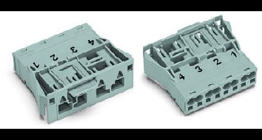 WAGO 770-754/062-000 Netstekker WINSTA MIDI Stekker, recht Totaal aantal polen: 4 25 A Grijs 100 stuk(s)