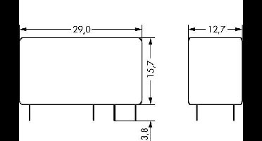 WAGO 788-150 Printrelais 12 V/DC 16 A 1x wisselcontact 1 stuk(s)