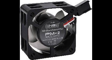 NoiseBlocker BlackSilent Pro PC-ventilator Zwart (b x h x d) 40 x 40 x 20 mm
