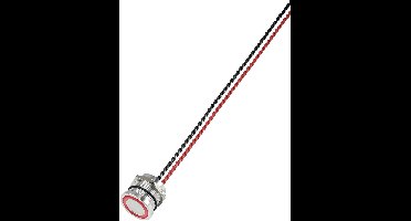 TRU COMPONENTS 649955 PS193P10Y01R24L Piëzotoets Rood (Ø) 22 mm 1 stuk(s)