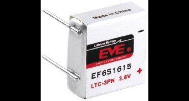 EVE EF651615 Speciale batterij LTC-3PN U-soldeerpinnen Lithium 3.6 V 400 mAh 1 stuk(s)
