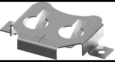 Keystone Electronics 3000 Knoopcelhouder 1x CR1216, CR1220 Horizontaal, Oppervlakte montage SMD (l x b x h) 18.92 x 12.07 x 3.18 mm