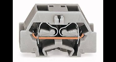 WAGO 261-343 Aderklem 10 mm Spanveer Toewijzing: L Grijs 200 stuk(s)