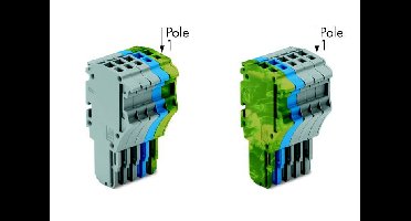 WAGO 2020-105/000-038 Grijs, Blauw, Groen, Geel 50 stuk(s)