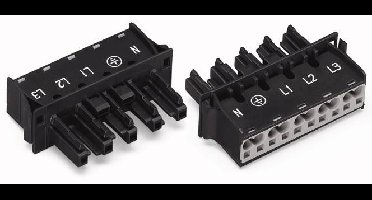 WAGO 770-725/009-000 Netstekker WINSTA MIDI Bus, recht Totaal aantal polen: 5 25 A Wit 100 stuk(s)