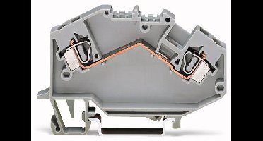 WAGO 781-992 Doorgangsklem 6 mm Spanveer Toewijzing: L Grijs 50 stuk(s)