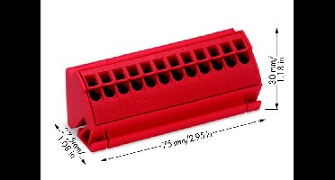 WAGO 812-103 Rood 10 stuk(s)