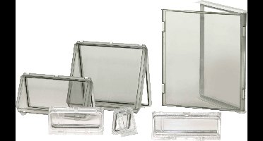 Fibox EKU 30-G-3FSH 3530320 Deksel voor behuizing Deksel grijs (l x b x h) 560 x 380 x 30 mm Polycarbonaat Grijs-wit (RAL 7035) 1 stuk(s)