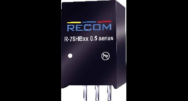 RECOM R-78HB5.0-0.5 DC/DC-converter, print 48 V/DC 5 V/DC 0.5 A 2.5 W Aantal uitgangen: 1 x Inhoud 1 stuk(s)
