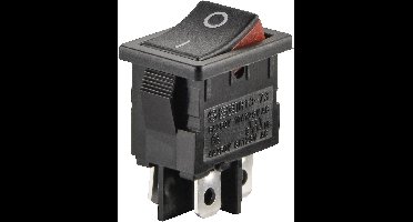 TRU COMPONENTS 1587540 Wipschakelaar TC-R13-73A2-02 250 V/AC 6 A 2x uit/aan Continu 1 stuk(s)