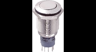 TRU COMPONENTS 701942 LAS2GQF-11/N/P Vandalismebestendige druktoets 250 V/AC 3 A 1x aan/(aan) Moment 1 stuk(s)