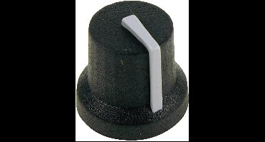 Cliff CL170844CR CL170844CR Draaiknop Zwart, Grijs (Ø x h) 16.8 mm x 14.5 mm 1 stuk(s)
