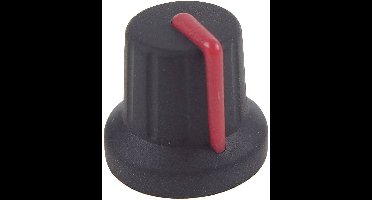 Cliff FC72602S FC72602S Draaiknop Zwart, Rood (Ø x h) 16 mm x 15.1 mm 1 stuk(s)