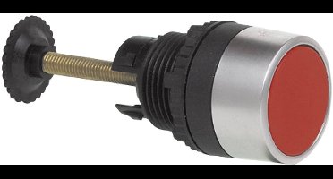 BACO 223861 L21HA01 Reset toets Kunststof frontring, Verchroomd Rood 1 stuk(s)