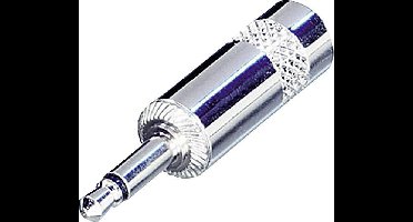 Rean AV NYS226 Jackplug 3,5 mm Stekker, recht Aantal polen: 2 Mono Zilver 1 stuk(s)