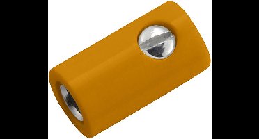Kahlert Licht Miniatuur-laboratoriumconnector Bus, recht Stift-Ø: 2.6 mm Oranje 1 stuk(s)