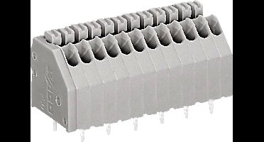 WAGO 250-1403 Veerkrachtklemblok 0.50 mm² Aantal polen 3 Grijs 1 stuk(s)